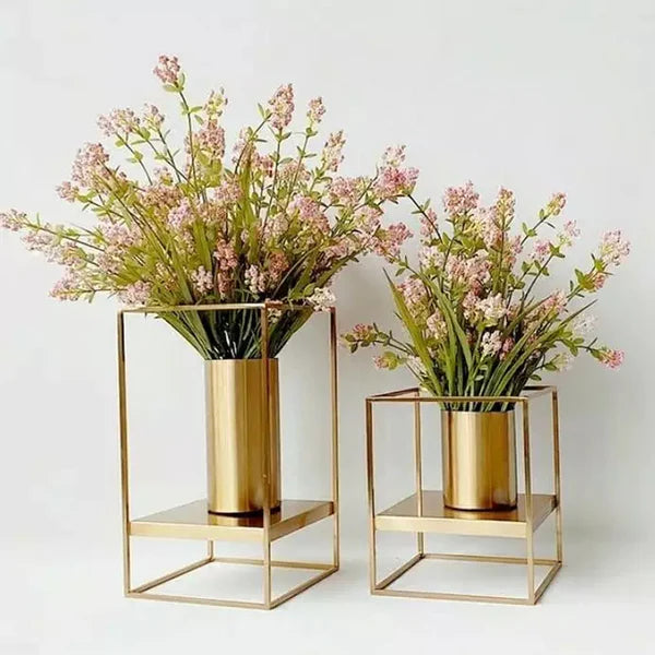 Metal Frame Flower Vase | MSPS-110