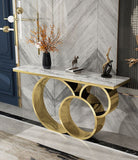 Luxurious Black & Gold Console Table | MSCT-1023