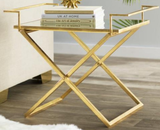 Coffee Table /Side Table With Glass Top | MST-0137