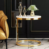 Modern Round Metal Coffee | Sofa Side Table | MST-0109