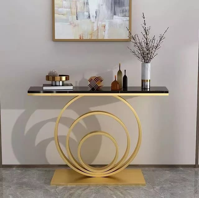 HILLCOTT GOLD CONSOLE TABLE | MSCT-1033