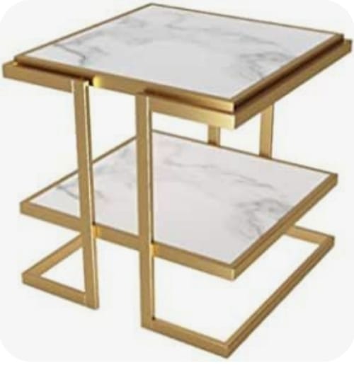 Square 2-Tier Sofa Side Table | Morden Sofa Corner Table | MST-0227