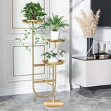 Chic Unique Shaped Metal Standing Plant Stand | MSPS-0112