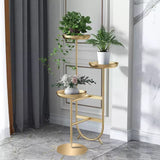 Chic Unique Shaped Metal Standing Plant Stand | MSPS-0112