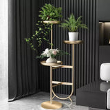 Chic Unique Shaped Metal Standing Plant Stand | MSPS-0112