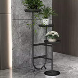 Chic Unique Shaped Metal Standing Plant Stand | MSPS-0112