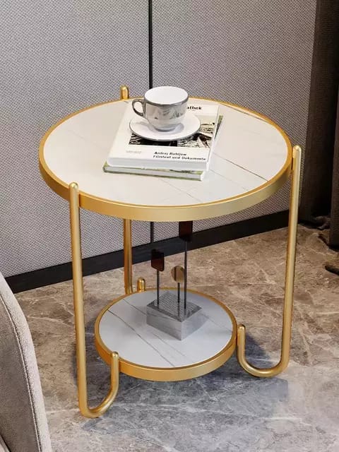 Italian  Style 2-Tier Corner Side End Table | MST-0288