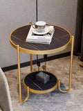 Italian  Style 2-Tier Corner Side End Table | MST-0288