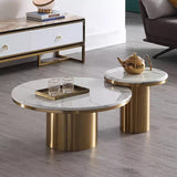 Nordic Round Granite Coffee Tables | MST-0108