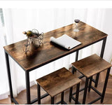 Dining Table Set, Bar Table and Stools Set, Breakfast Bar Table | MSDT-0114