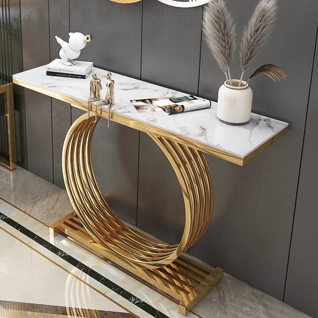 Stylish Console Table, Modern Mdf Sheet Top Entryway Table | MSCT-1003