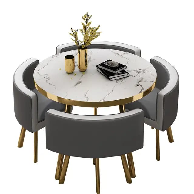 Smart Dinning Table Set For Business Reception, Round Table |  MSDT-0118