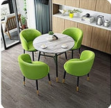 Round Table and Chair Set of 4 Furniture Simple Leisure Kitchen Dining Table |   MSDT-0116