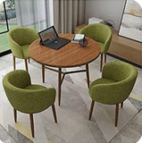 Round Table and Chair Set of 4 Furniture Simple Leisure Kitchen Dining Table |   MSDT-0116