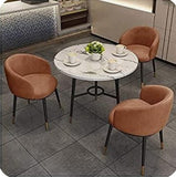 Round Table and Chair Set of 4 Furniture Simple Leisure Kitchen Dining Table |   MSDT-0116