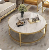 Modren coffee table with  Mdf White Round Sofa Coffee Table | MST-0362