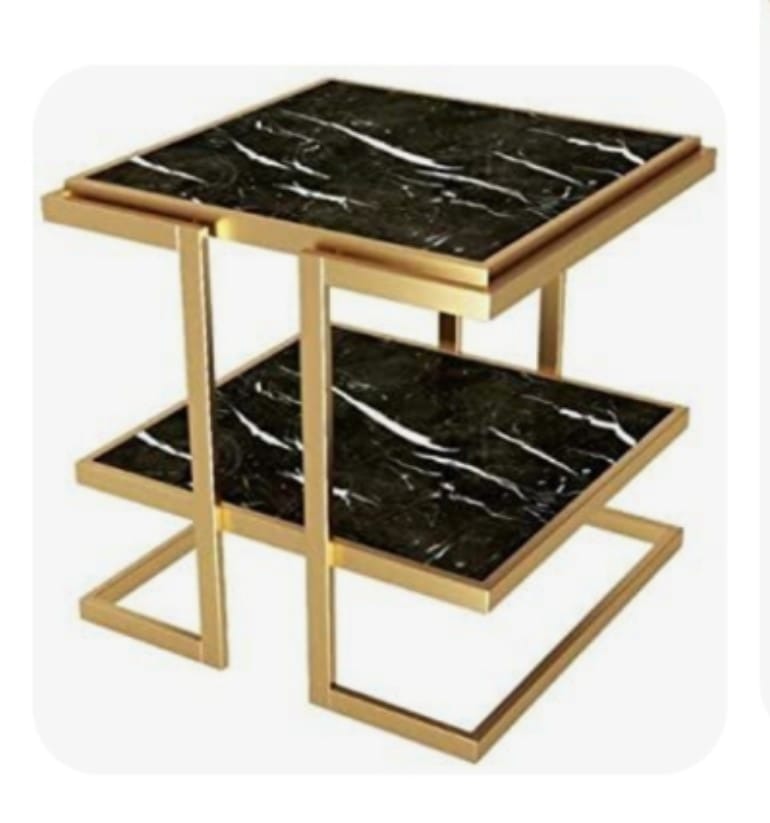 Square 2-Tier Sofa Side Table | Morden Sofa Corner Table | MST-0227